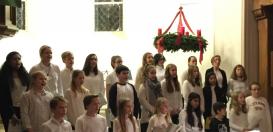 Der Chor auf dem Adventskonzert in der evangelisch-reformierten Kirche.