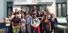 Die Teilnehmerinnen und Teilnehmer am diesjährigen Russlandaustausch zu Gast in Smolensk.