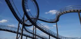 Mit zum Programm des MINT-EC-Camps gehörte die Besichtigung der begehbaren Achterbahn TIger and Turtle im Duisburger Süden.
