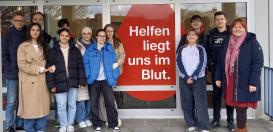 Am 31.03. unternahm der Schulsanitätsdienst eine Exkursion zum DRK Blutspendedienst West, um aus erster Hand Informationen zur Blutspende zu erhalten.