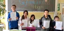 Tristan, Selem, Sektou, Mohamed und Domenico (Klassen 5-9)