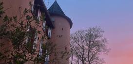 Herbstliche Abendstimmung am Schullandheim Waldmannshausen