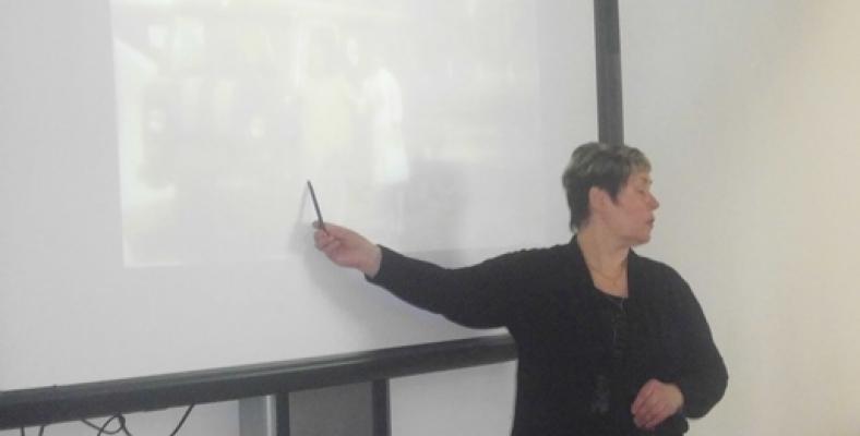 Soja, die als Liquidatorin bei der Evakuierung beteiligt war