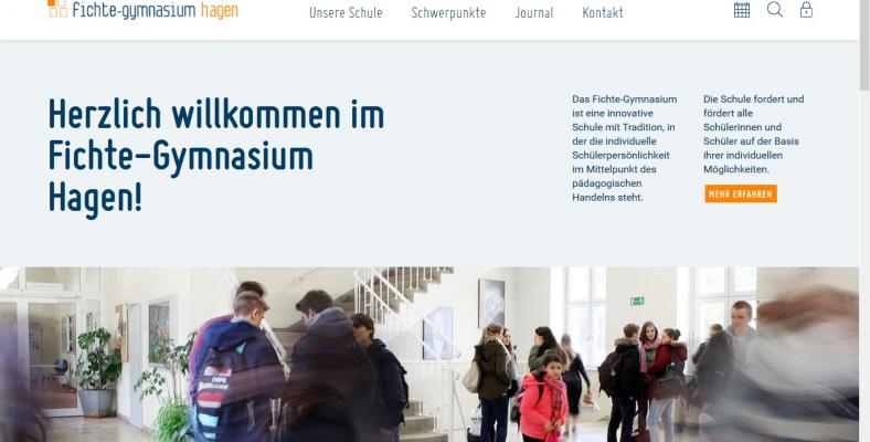 Startseite der neuen Homepage