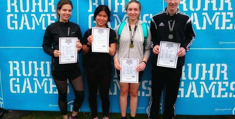 Die Fichte-Marathon-Rookies bei der Siegerehrung