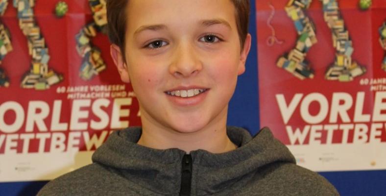 Til Hüdepohl beim Hagener Stadtentscheid des Vorlesewettbewerbs.