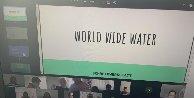 Die Theaterpädagogin Daria Malygina des Lutz in Hagen führte mit den Schüler*innen der Klasse 5c des Fichte-Gymnasiums einen Workshop im Bereich Kreatives Schreiben durch.