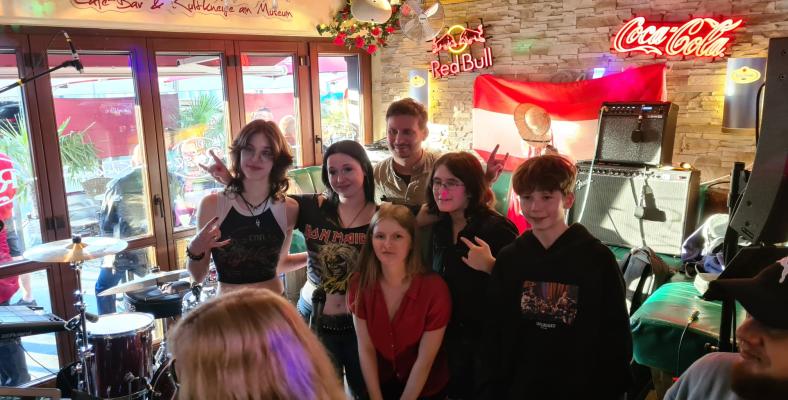 The Nastys bei ihrem Auftritt in der Bar "Die Rose".