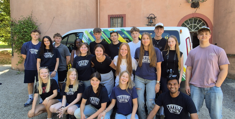 Ankunft der Tutorengruppe in Waldmannshausen