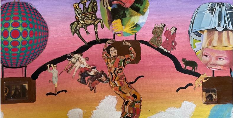 Die Kunst-AG "Connect" beschäftigte sich mit der kollaborativen Erstellung von Kunstwerken.