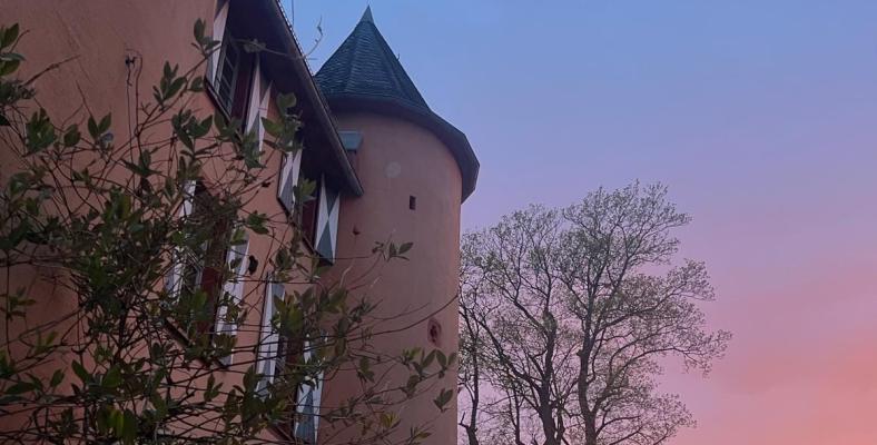 Herbstliche Abendstimmung am Schullandheim Waldmannshausen