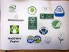 Logos verschiedener Institutionen, die es dem Verbraucher ermöglichen, Produkte, die aus nachhaltiger Waldbewirtschaftung zu erkennen.