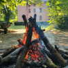 Gemeinsames Lagerfeuer zum Abschluss